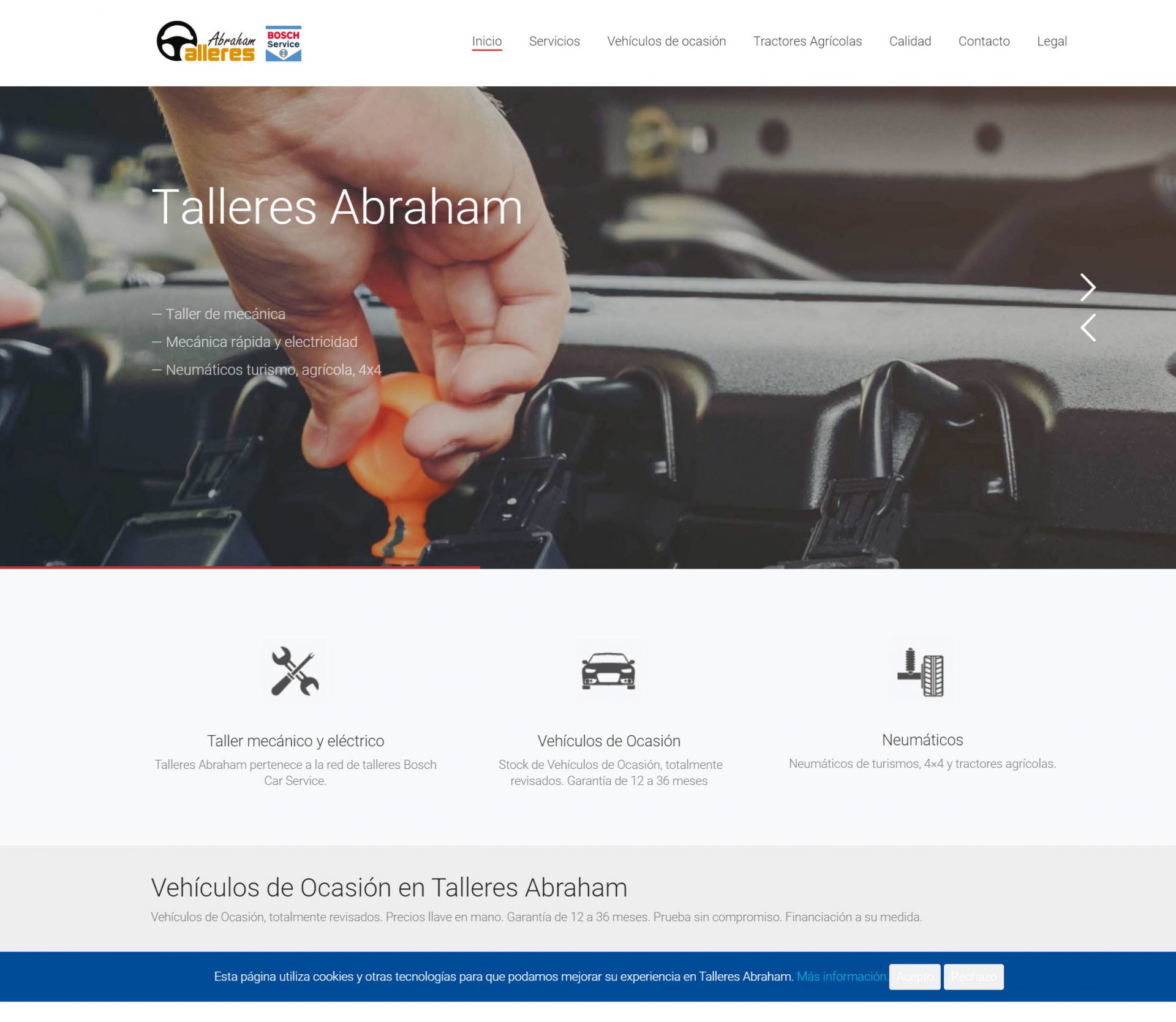 Web Talleres Abraham - Imagina Arte Gráfico