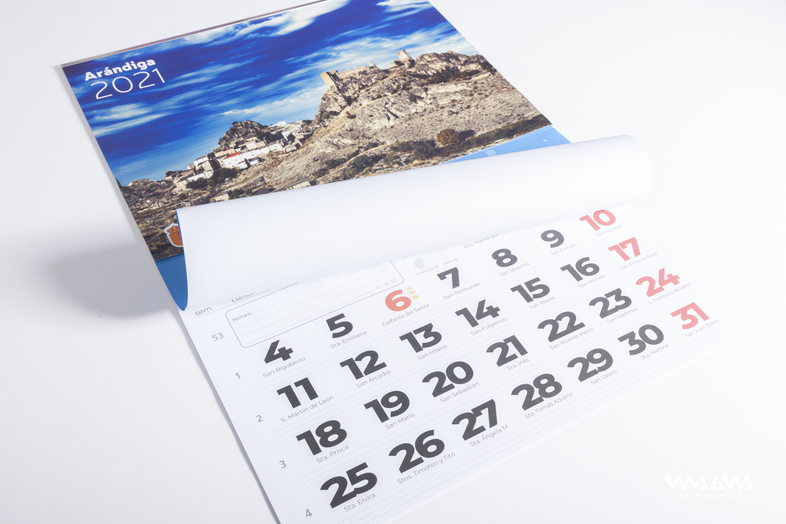 Calendarios de pared personalizados