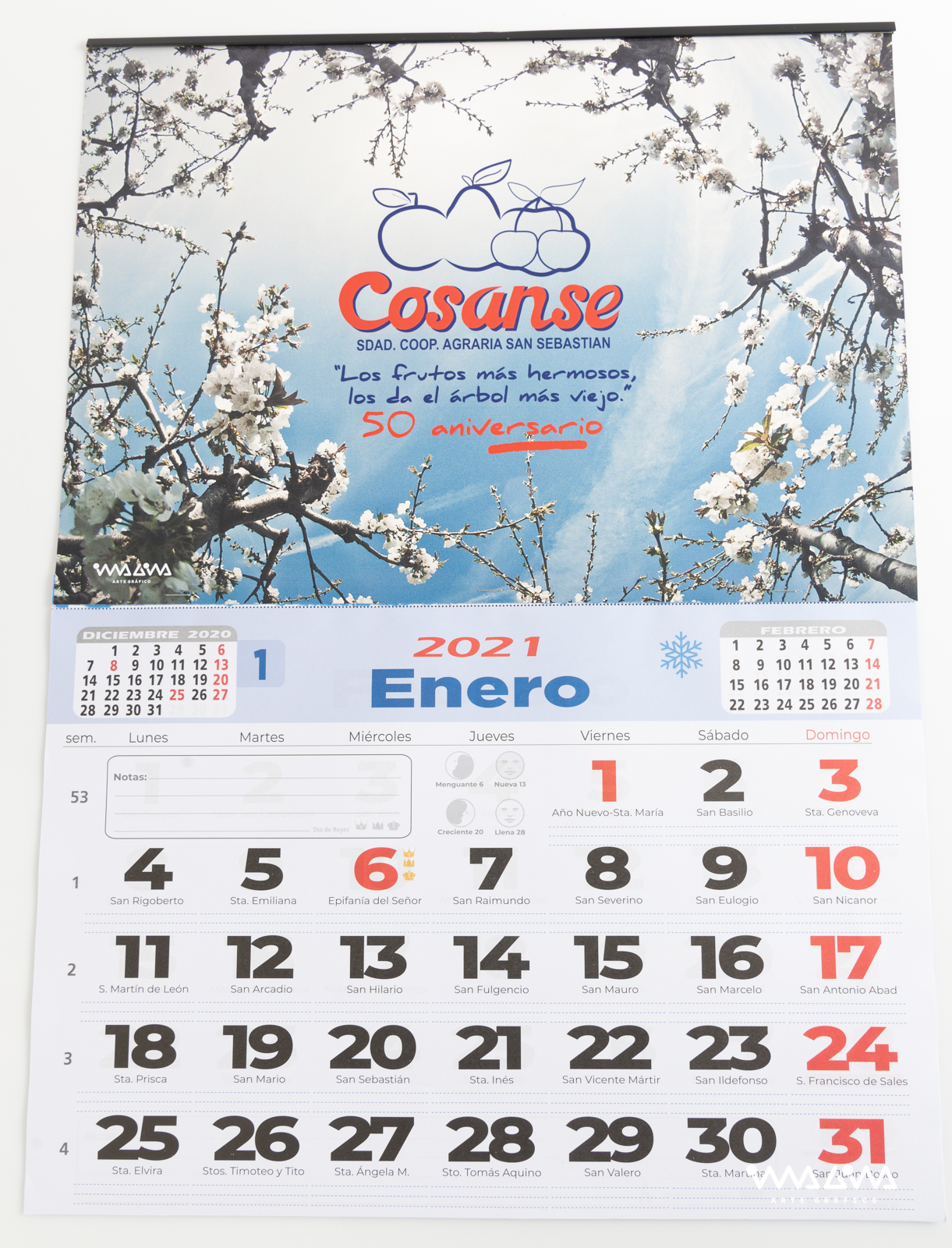 Calendarios de pared personalizados - Imagina Arte Gráfico