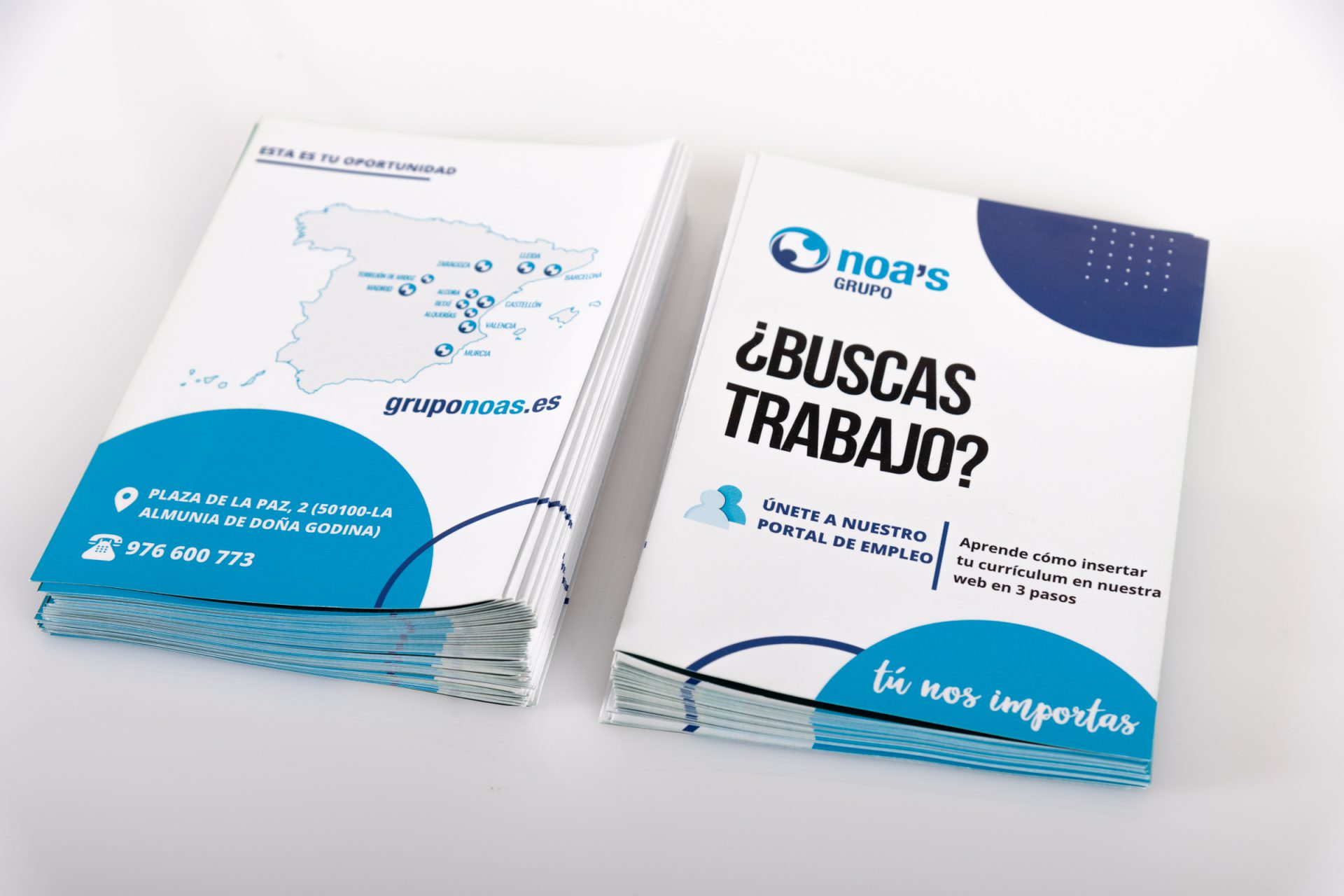 Folleto publicitario Noa´s - Imagina Arte Gráfico