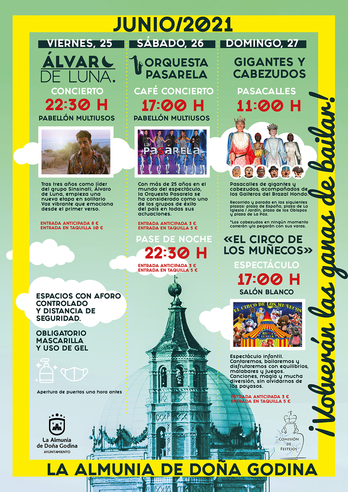 Cartel programación festiva La Almunia de Doña Godina
