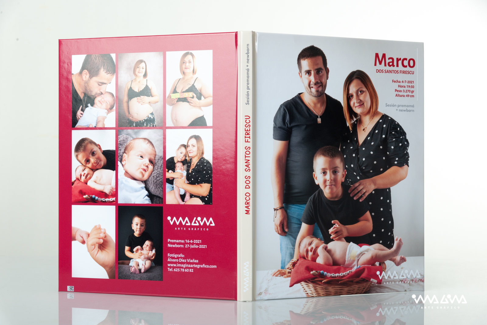 Reportaje premamá + newborn - Imagina Arte Gráfico