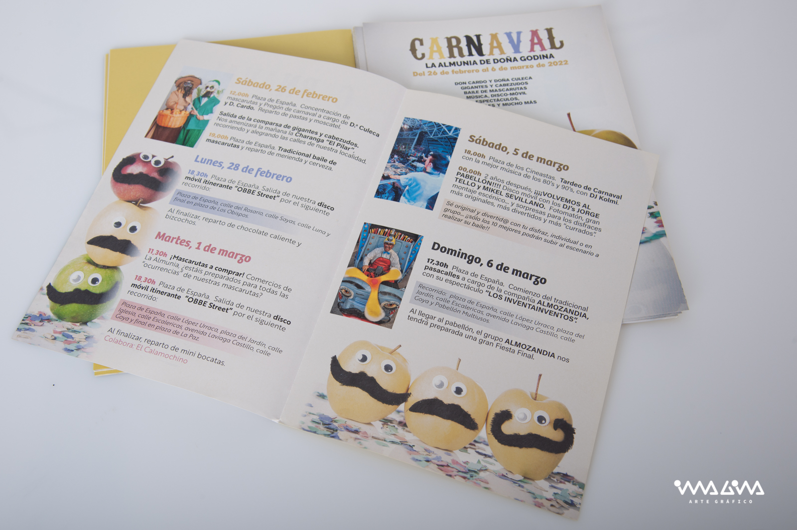 Publicidad Carnaval La Almunia 2022 Imagina Arte Gráfico