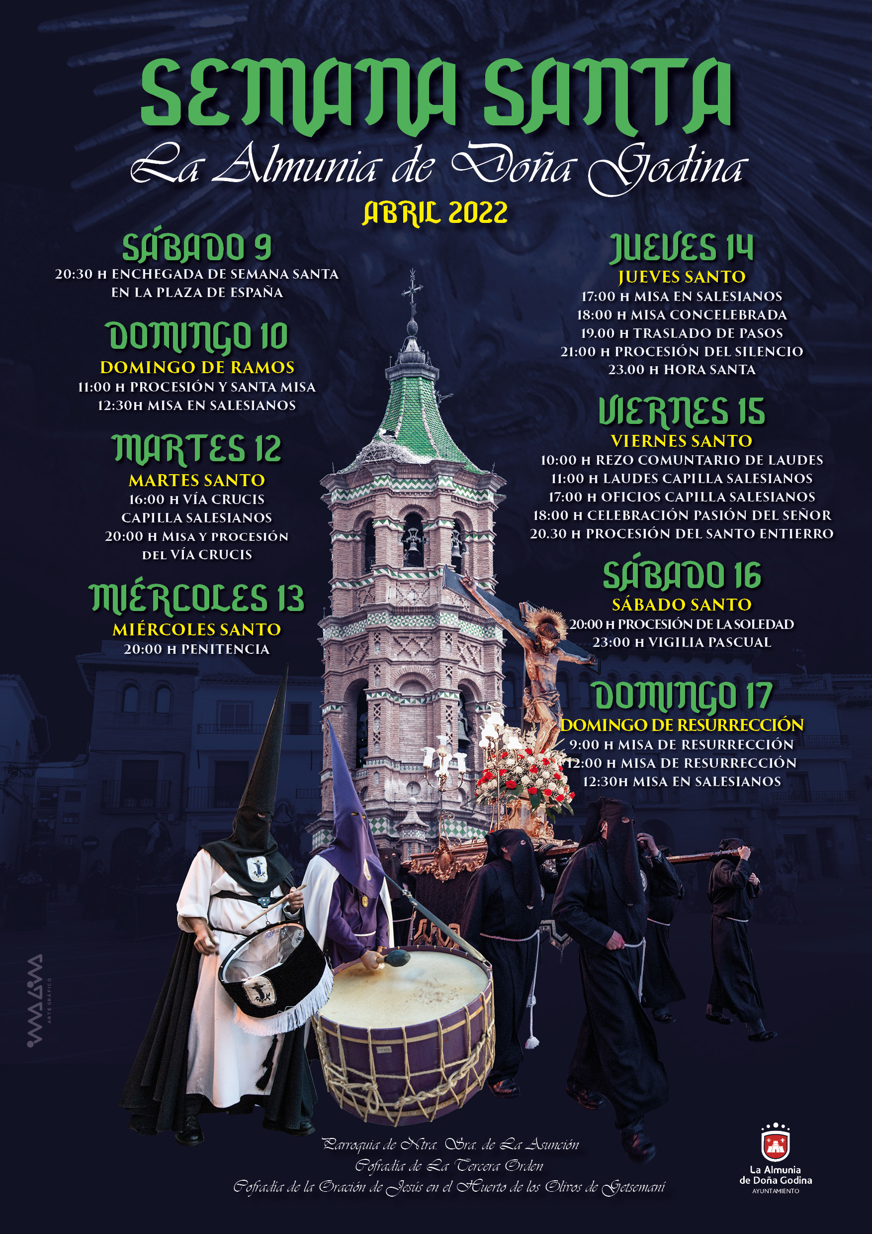 Cartel Semana Santa de La Almunia 2022 - Imagina Arte Gráfico