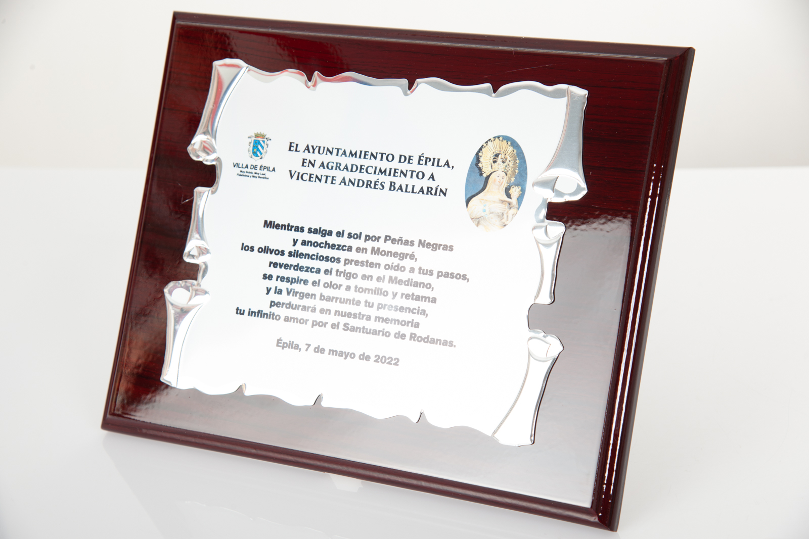 Placa conmemorativa organismos públicos - Imagina Arte Gráfido