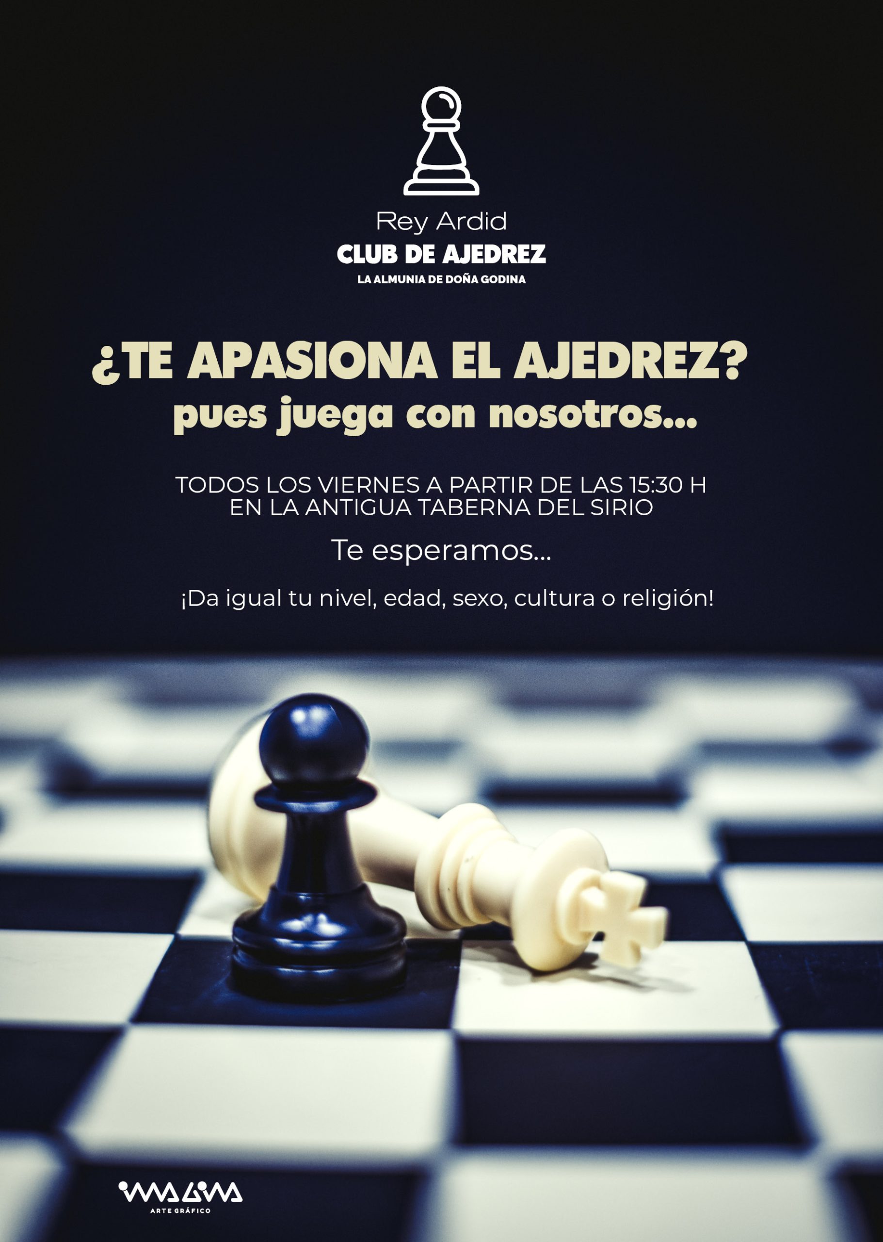 Club de ajedrez La Almunia - Diseño Imagina Arte Gráfico