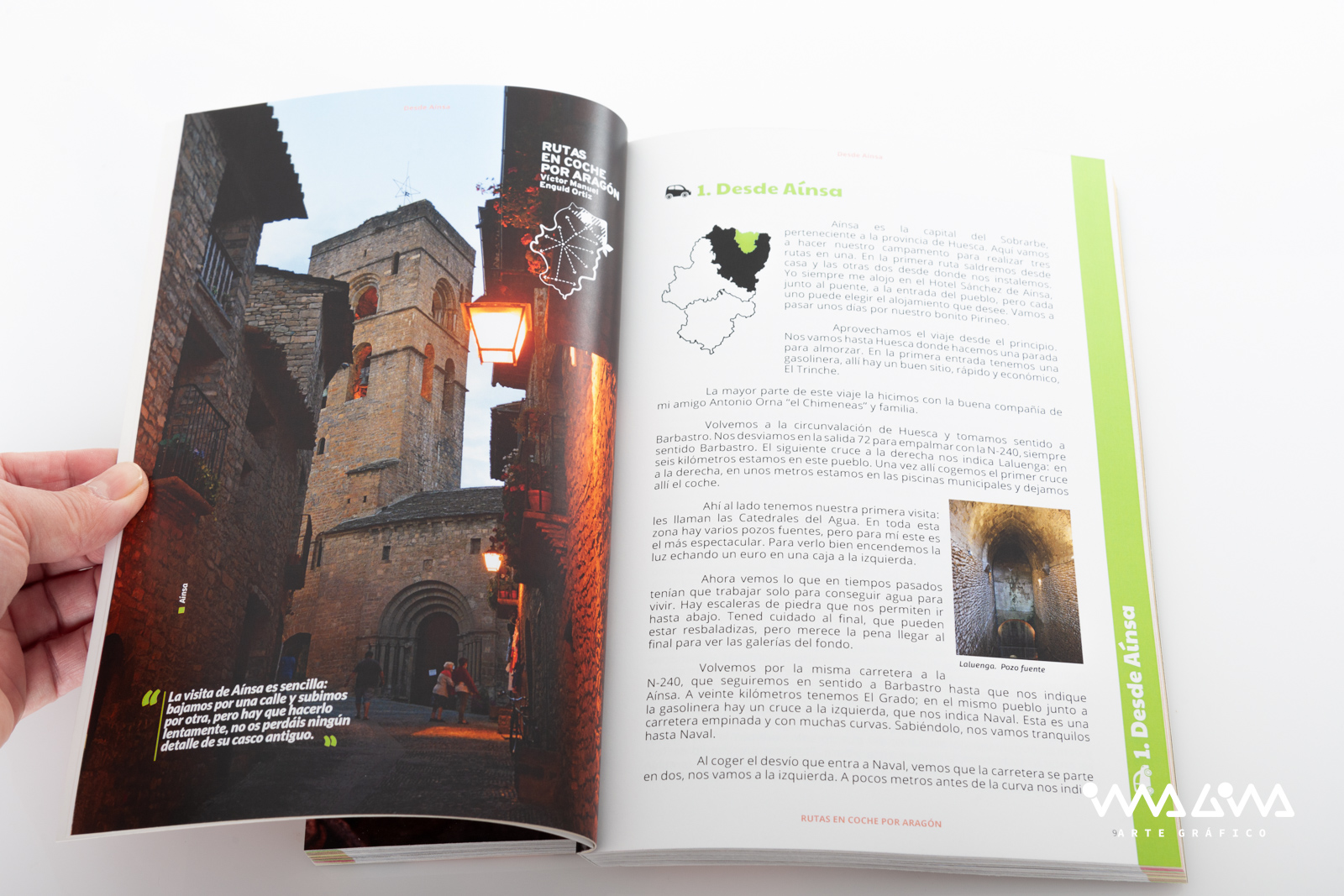 Libro Rutas en coche por Aragón - Imagina Arte Gráfico