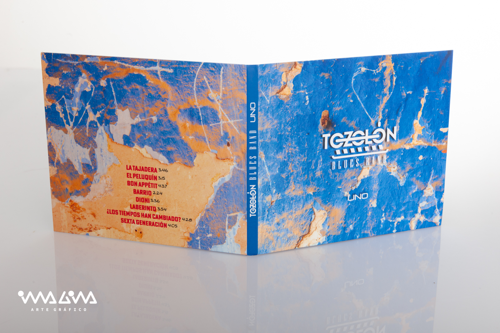 Diseño álbum Tozolón Blues Band - Imagina Arte Gráfico