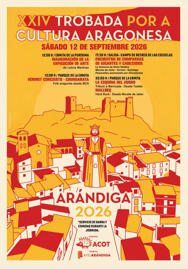Cartel 24 Trobada Cultura Aragonesa Arándiga 2026