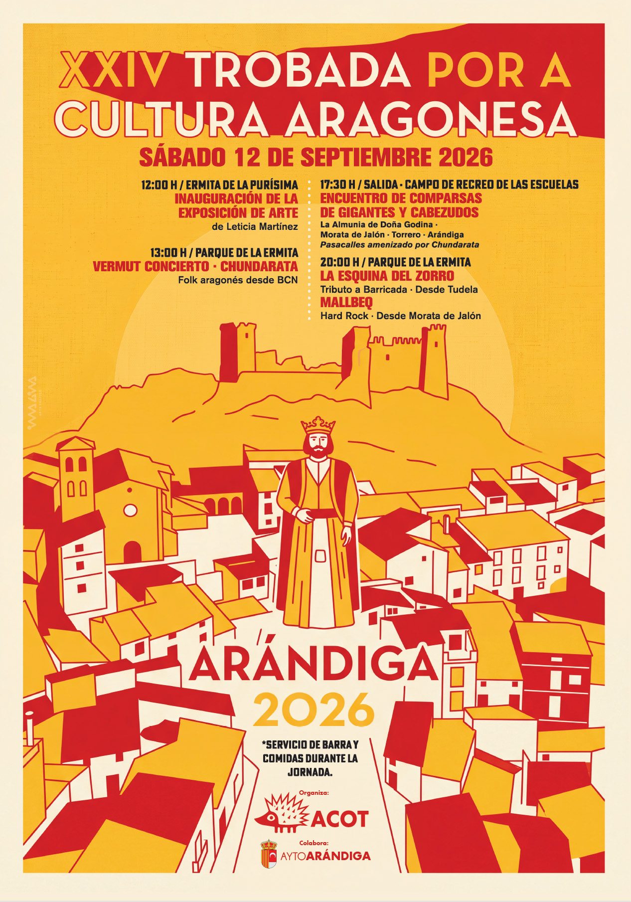 Cartel 24 Trobada Cultura Aragonesa Arándiga 2026